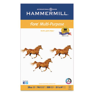 Hammermill 10329-1 Fore MP Multipurpose Paper, 96 Brightness, 20 lb, 8-1/2 x 14, White, 500/Ream by HAMMERMILL/HP EVERYDAY PAPERS