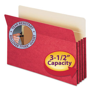 SMEAD MANUFACTURING COMPANY 74231 3 1/2" Exp Colored File Pocket, Straight Tab, Legal, Red by SMEAD MANUFACTURING CO.