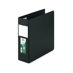 SAMSILL CORPORATION 14390 Clean Touch Antimicrobial Locking Round Ring Binder, 11 x 8-1/2, 4" Cap, Black by SAMSILL CORPORATION