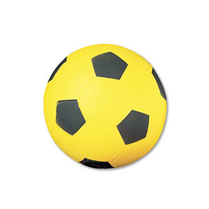 Coated Foam Sport Ball, For Soccer, Playground Size, Yellow by CHAMPION SPORT