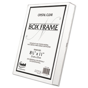 Un-Frame Box Photo Frame, Plastic, 8-1/2 x 11, Clear by NU-DELL MANUFACTURING