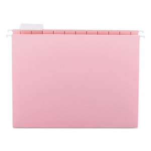 SMEAD MANUFACTURING COMPANY 64066 Hanging File Folders, 1/5 Tab, 11 Point Stock, Letter, Pink, 25/Box by SMEAD MANUFACTURING CO.