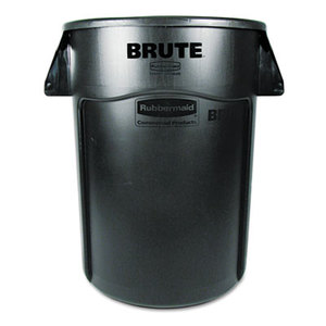 RUBBERMAID COMMERCIAL PROD. 264360 BLA Brute Vented Trash Receptacle, Round, 44gal, Black by RUBBERMAID COMMERCIAL PROD.