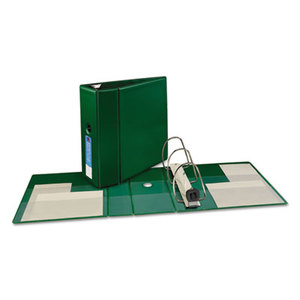 Avery 79786 Heavy-Duty Binder with One Touch EZD Rings, 11 x 8 1/2, 5" Capacity, Green by AVERY-DENNISON