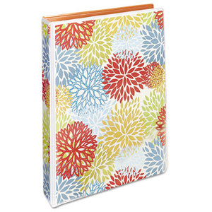 Avery 7771118447 Durable Mini Fashion Binder, 8 1/2 x 5 1/2, 1" Capacity, Floral/Orange by AVERY-DENNISON