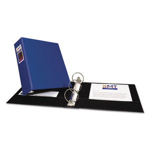 Avery 04600 Economy Non-View Binder with Round Rings, 11 x 8 1/2, 3" Capacity, Blue by AVERY-DENNISON