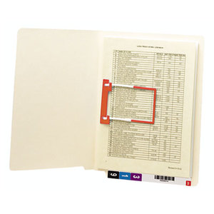 SMEAD MANUFACTURING COMPANY 34112 U-Clip File Folders, Straight Tab, Letter, Manila, 50/Box by SMEAD MANUFACTURING CO.