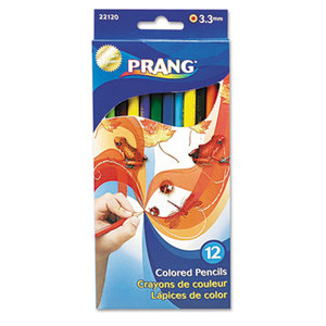 DIXON TICONDEROGA COMPANY 22120 Prang Colored Wood Pencil Set, 3.3 mm, 12 Assorted Colors, 12 Pencils/Set by DIXON TICONDEROGA CO.