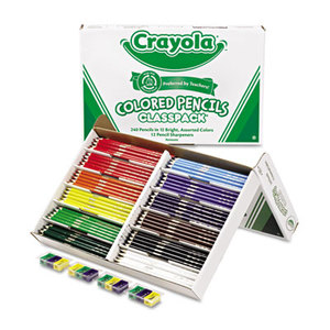 BINNEY & SMITH / CRAYOLA 688024 Colored Woodcase Pencil Classpack, 3.3 mm, 12 Assorted Colors/Box by BINNEY & SMITH / CRAYOLA