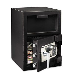 Sentry Group DH-109E Depository Safe, 1.09 ft3, 14w x 15 3/5d x 24h, Black by SENTRY