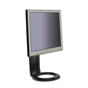 3M MS110MB Easy-Adjust LCD Monitor Stand, 8 1/2 x 5 1/2 x 16, Black by 3M/COMMERCIAL TAPE DIV.