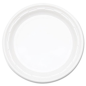 Famous Service Impact Plastic Dinnerware, Plate, 10 1/4" dia, White, 500/Carton by DART