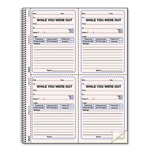 REDIFORM OFFICE PRODUCTS 50-726 Wirebound Message Book, 2 3/4 x 5, Two-Part, 200 Forms, 120 Alert Labels by REDIFORM OFFICE PRODUCTS