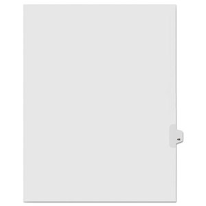 Kleer-Fax, Inc 91044 90000 Series Legal Exhibit Index Dividers, Side Tab, Printed "44", 25/Pack by KLEER-FAX