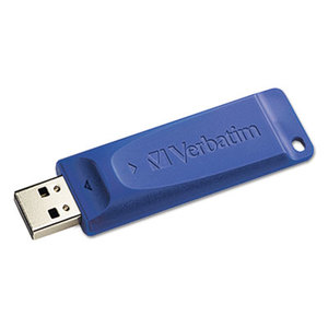 Classic USB 2.0 Flash Drive, 8GB, Blue by VERBATIM CORPORATION