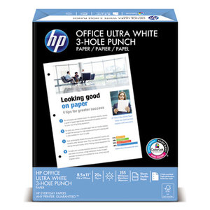 Hewlett-Packard 11310-2 Office Ultra-White Paper, 92 Bright, 3-Hole, 20lb, 8-1/2 x 11, 500/Ream by HEWLETT PACKARD COMPANY