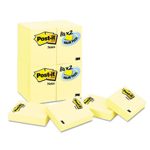Original Pads in Canary Yellow, 1-1/2 x 2, 90/Pad, 24 Pads/Pack by 3M/COMMERCIAL TAPE DIV.