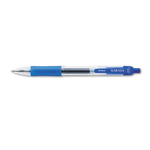 Sarasa Retractable Gel Pen, Blue Ink, Fine, Dozen by ZEBRA PEN CORP.
