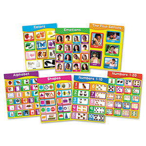 Chartlet Set, Early Learning, 17" x 22", 1 set by CARSON-DELLOSA PUBLISHING