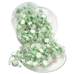 Office Snax 70005 Starlight Mints, Spearmint Hard Candy, Individual Wrapped, 2 lb Tub by OFFICE SNAX, INC.