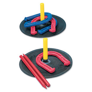 CHAMPION SPORTS IHS1 Indoor/Outdoor Rubber Horseshoe Set by CHAMPION SPORT