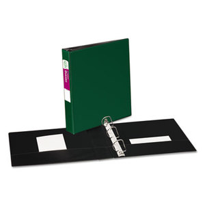 Avery 27353 Durable Binder with Slant Rings, 11 x 8 1/2, 1 1/2", Green by AVERY-DENNISON