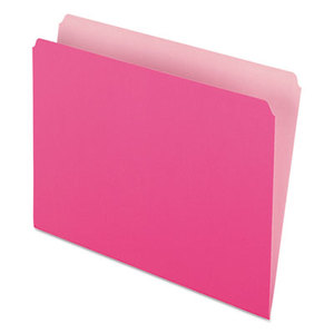 Cardinal Brands, Inc 152-PIN Colored File Folders, Straight Cut, Top Tab, Letter, Pink/Light Pink, 100/Box by ESSELTE PENDAFLEX CORP.