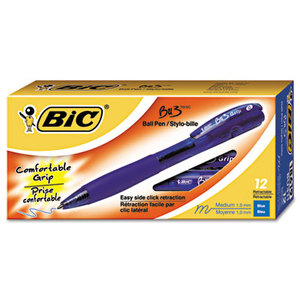 BIC BU311BE BU3 Retractable Ballpoint Pen, Bold, 1.0mm, Blue by BIC CORP.