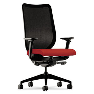 Nucleus Series Work Chair, Black ilira-stretch M4 Back, Poppy Seat by HON COMPANY