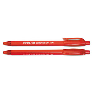 ComfortMate Ultra RT Ballpoint Retractable Pen, Red Ink, Medium, Dozen by SANFORD