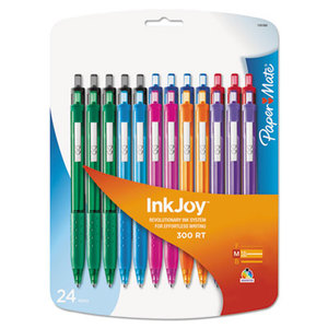 Sanford, L.P. 1781568 InkJoy 300RT Fashion-Color Ballpoint Pen Assortment, 1mm, 24/Pack by SANFORD