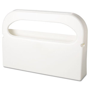 Toilet Seat Cover Dispenser, Half-Fold, Plastic, White, 16w x 3 1/4d x 11 1/2h by HOSPECO