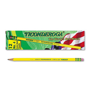 Woodcase Pencil, 2H #4, Yellow Barrel, Dozen by DIXON TICONDEROGA CO.