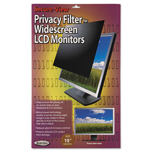 Secure View LCD Monitor Privacy Filter For 19" Widescreen by KANTEK INC.