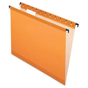 ESSELTE CORPORATION ESS6152 1/5 ORA Poly Laminate Hanging Folders, Letter, 1/5 Tab, Orange, 20/Box by ESSELTE PENDAFLEX CORP.