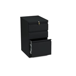 Efficiencies Mobile Pedestal File with One File/Two Box Drawers, 19-7/8d, Black by HON COMPANY