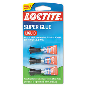 LOCTITE CORP. ACG 1710908 Super Glue 3-Pack, 3g, Clear by LOCTITE CORP. ACG