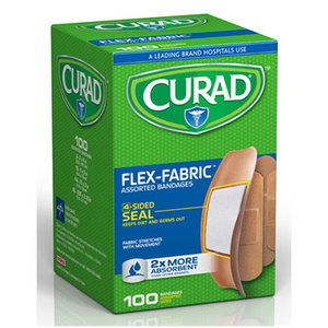 Medline Industries, Inc CUR0700 Flex Fabric Bandages, Assorted Sizes, 100 per Box by MEDLINE INDUSTRIES, INC.