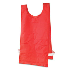 CHAMPION SPORTS NP1RD Heavyweight Pinnies, Nylon, One Size, Red, 12/Box by CHAMPION SPORT