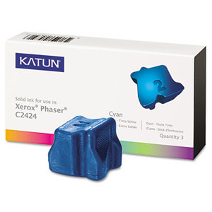 Katun Corporation 37975 KAT37975 C2424 Compatible, 108R00660 Solid Ink, 3400 Yield, 3/Box, Cyan by KATUN CORPORATION