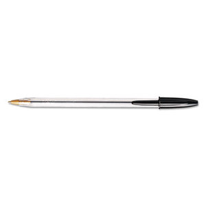 BIC MS11 BLK Cristal Xtra Smooth Ballpoint Pen, Black Ink, 1mm, Medium, Dozen by BIC CORP.