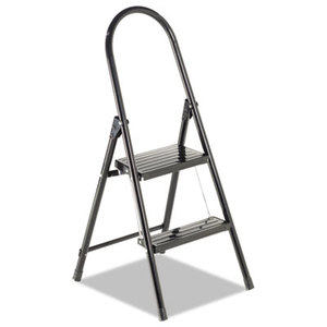 #560 Steel Qwik Step Platform Ladder, 16 7/8w x 19 1/2 Spread x 41h, Black by LOUISVILLE