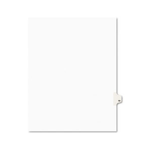 Avery 01019 Avery-Style Legal Side Tab Divider, Title: 19, Letter, White, 25/Pack by AVERY-DENNISON