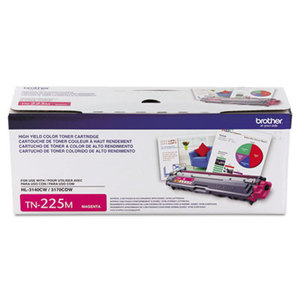 Brother Industries, Ltd BRT-TN225M TN225M Toner, 2200 Page-Yield, Magenta by BROTHER INTL. CORP.