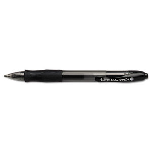 BIC RLC241-BK Velocity Roller Ball Retractable Gel Pen, Black Ink, Medium, .7mm, 24/Pack by BIC CORP.