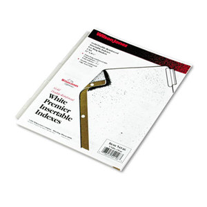 ACCO Brands Corporation W54146A Gold Pro Insertable Tab Index, Clear 5-Tab, Letter, White Sheets by WILSON JONES CO.