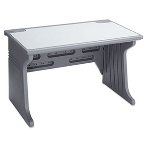 ICEBERG ENTERPRISES, LLC 92302 Aspira Modular Desk, Resin, 48w x 28d x 30h, Charcoal by ICEBERG ENTERPRISES