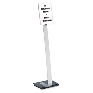 Durable Office Products Corp. 4814-23 Info Sign Duo Floor Stand, Letter-Size Inserts, 15 x 44-1/2, Clear by DURABLE OFFICE PRODUCTS CORP.