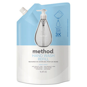 Method Products, Inc 00652 Gel Hand Wash Refill, 34oz, Sweet Water Scent, Plastic Pouch by METHOD PRODUCTS INC.