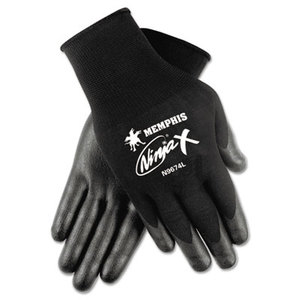 MCR Safety N9674XL Ninja x Bi-Polymer Coated Gloves, Extra Large, Black, Pair by MCR SAFETY